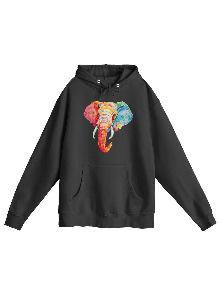 Vibrant Elephant Head Graffiti Design Hoodie product image (2)