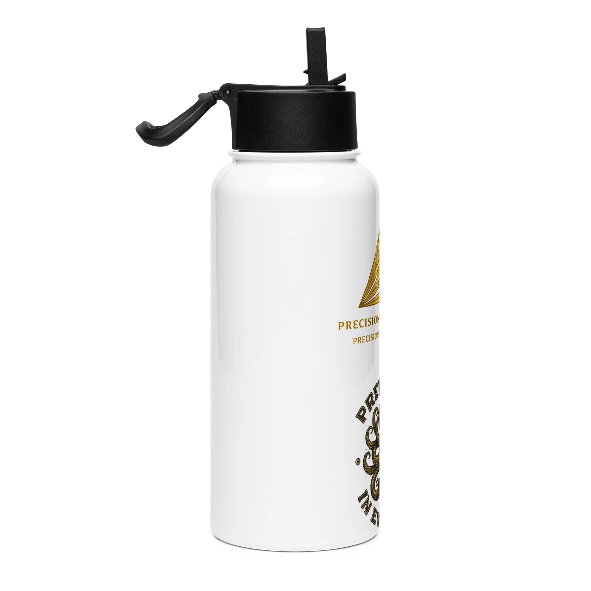 Precision bjj, stainless steel water bottle product image (4)
