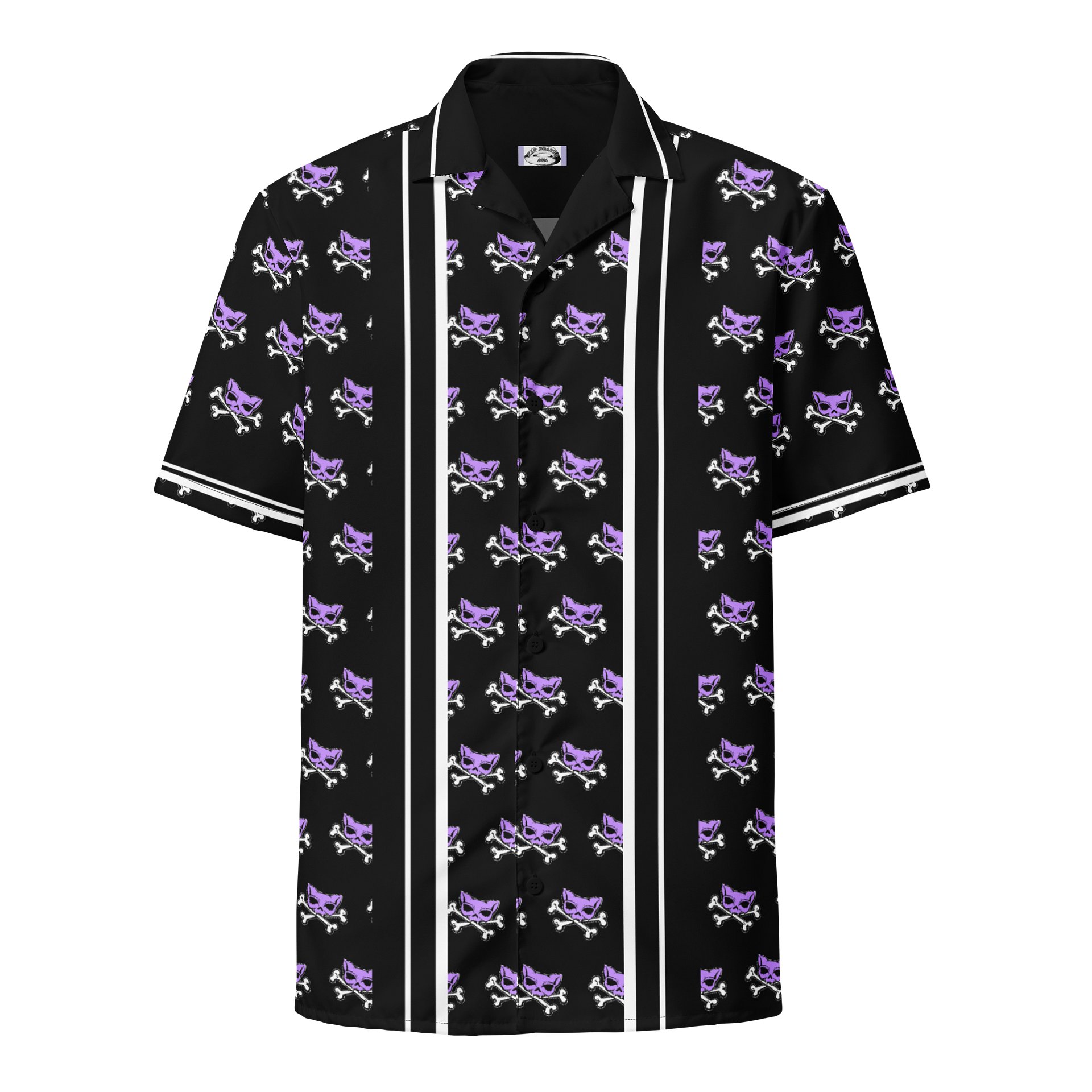 Purple and Blaque Katskull Bowlng Shirt product image (1)