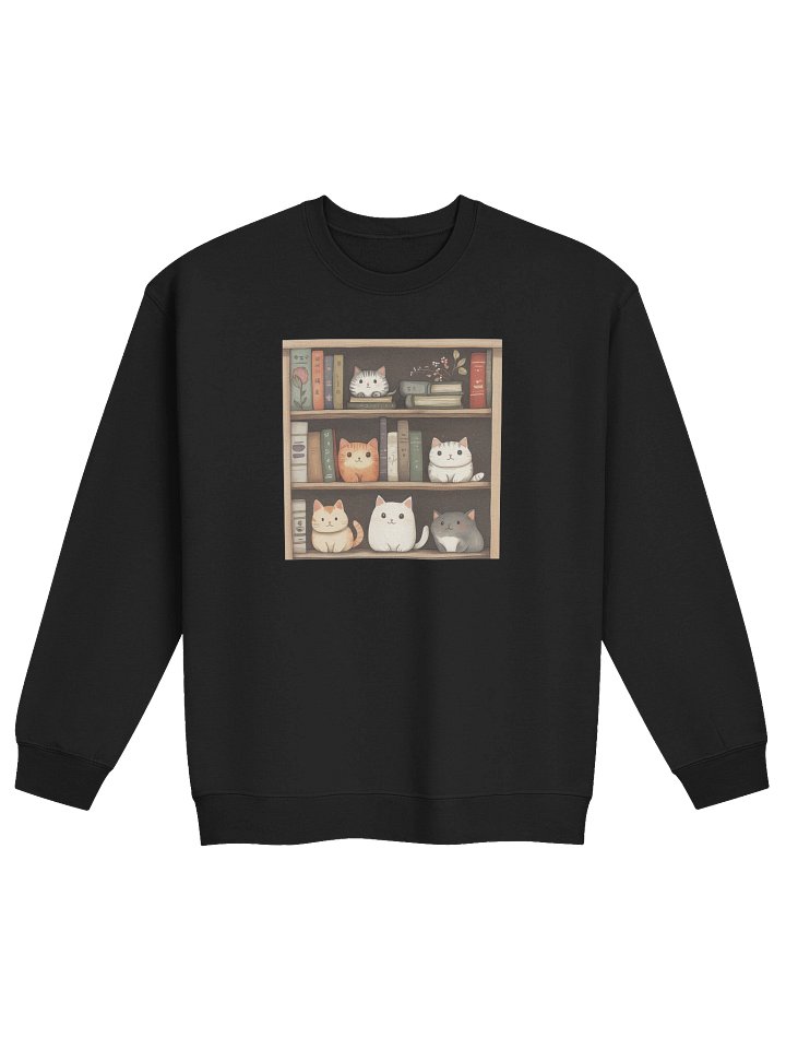 Cat Tales Bookshelf Sweatshirt product image (8)