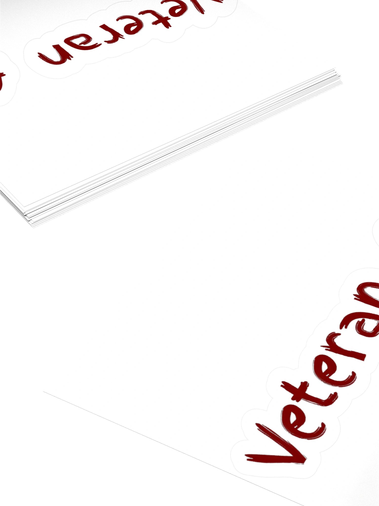 Red Veteran Sticker product image (10)