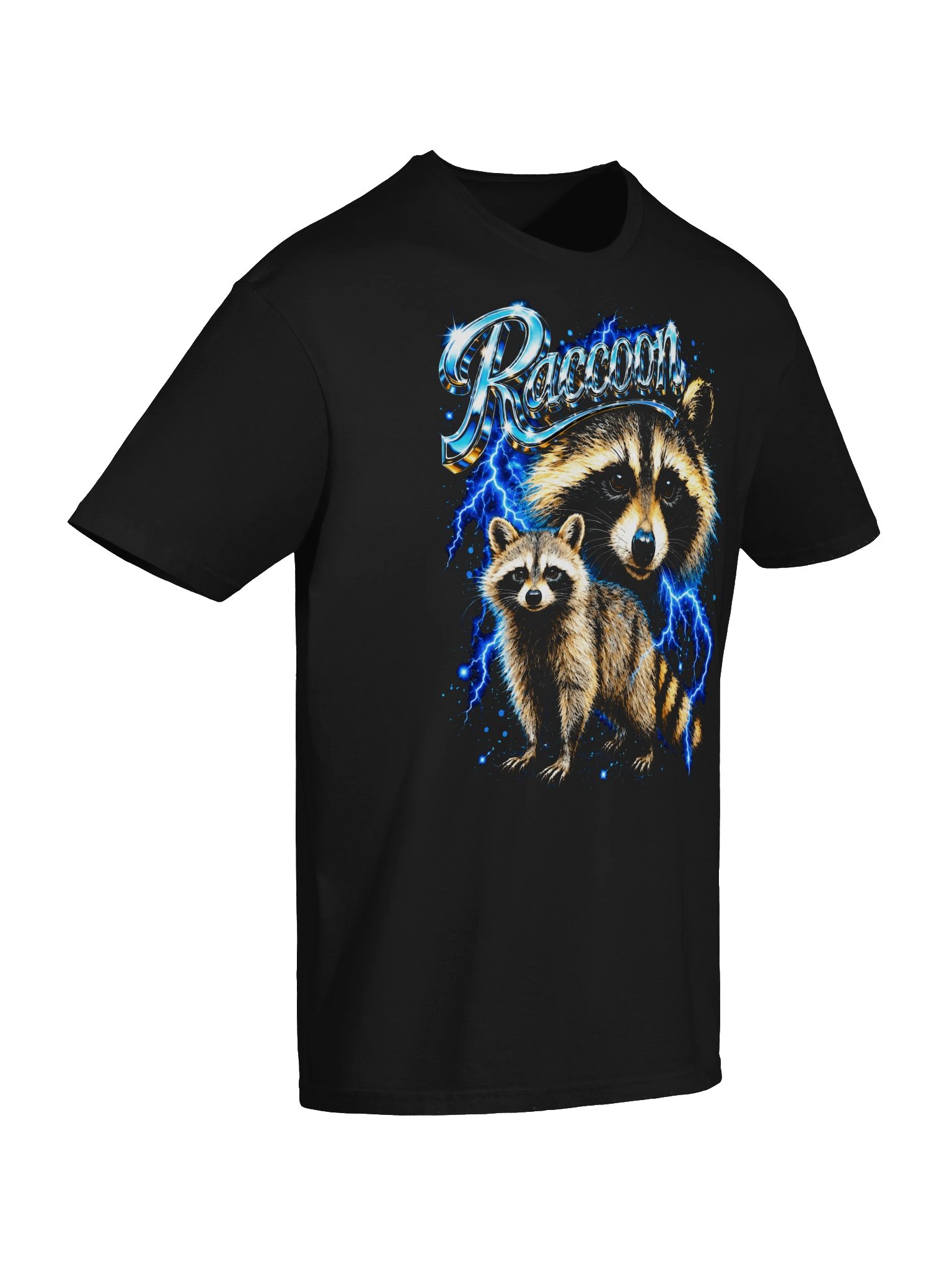Electric Raccoon Lightning Tee product image (3)