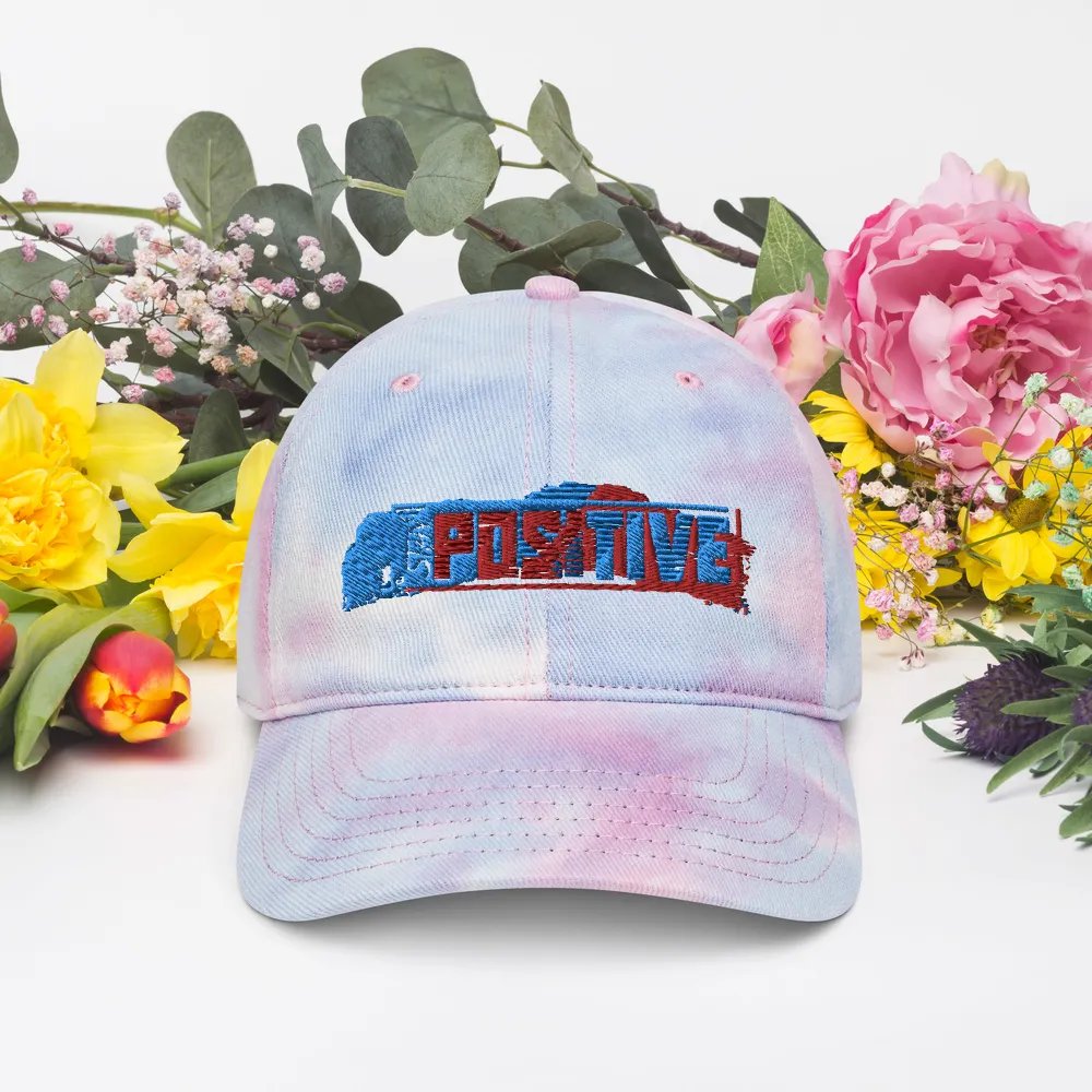 Stay Positive Tie-Dye Dad Cap product image (37)