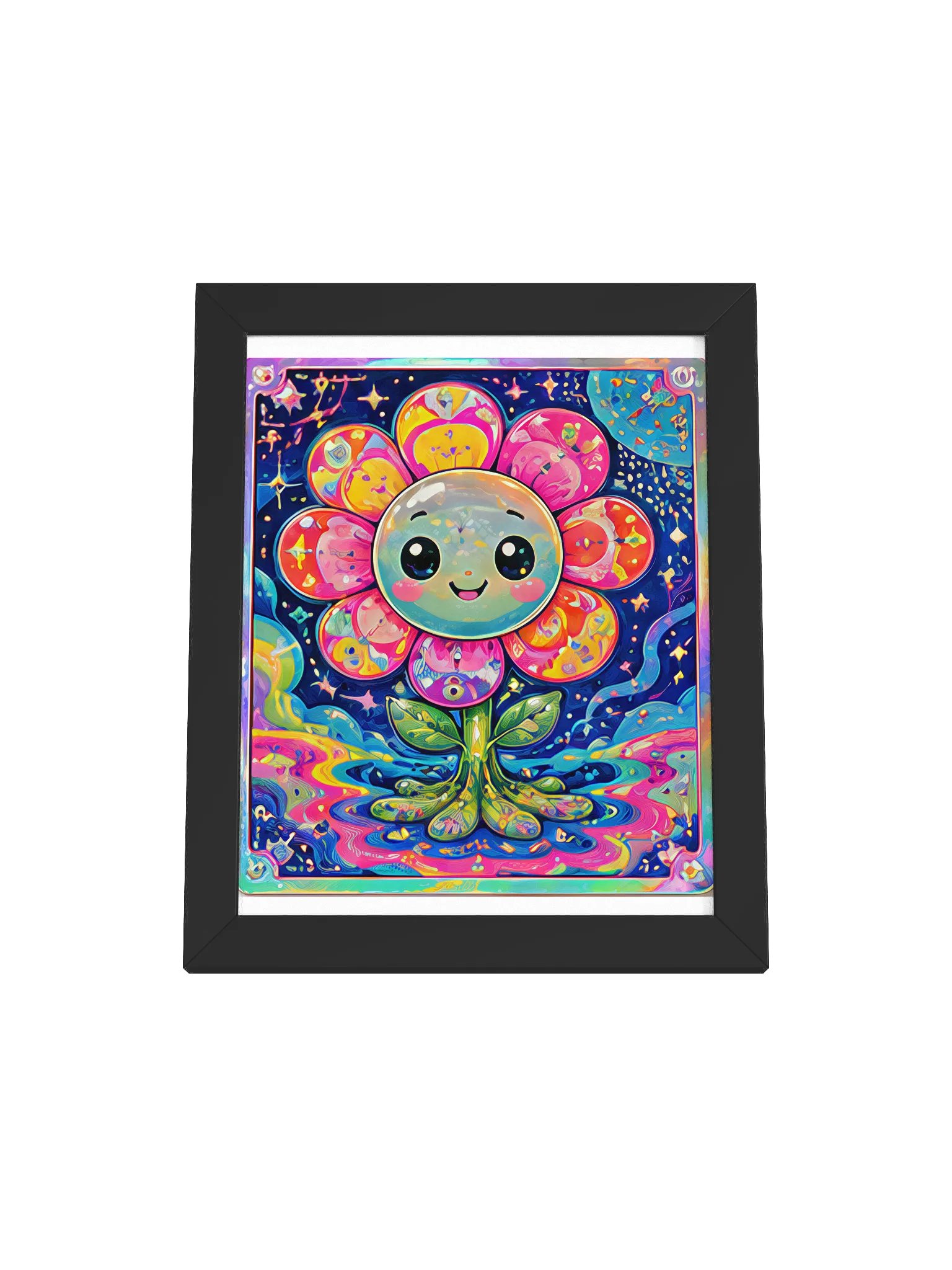 Cosmic Flower Framed Poster product image (49)