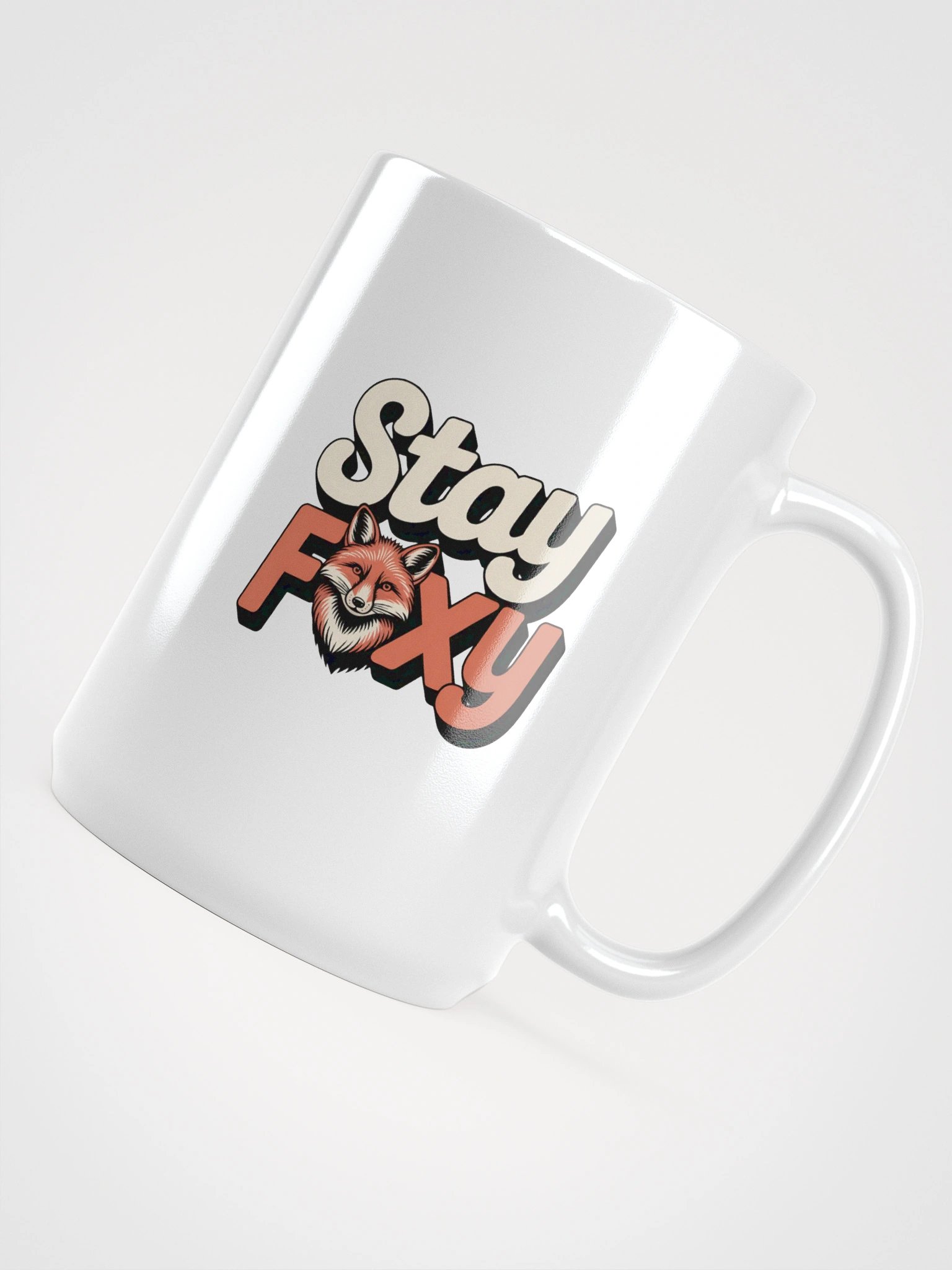 Foxy Elegance White Glossy Mug product image (4)