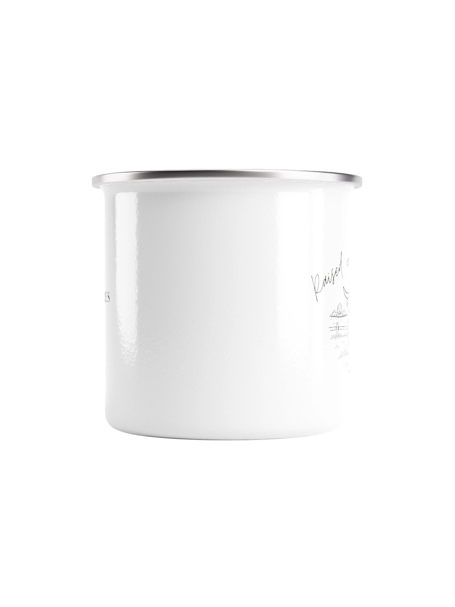 Raised on the Homestead Enamel Mug product image (3)