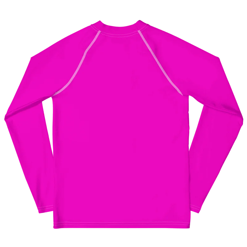 Wild Pink Neon Youth Rashguard product image (7)