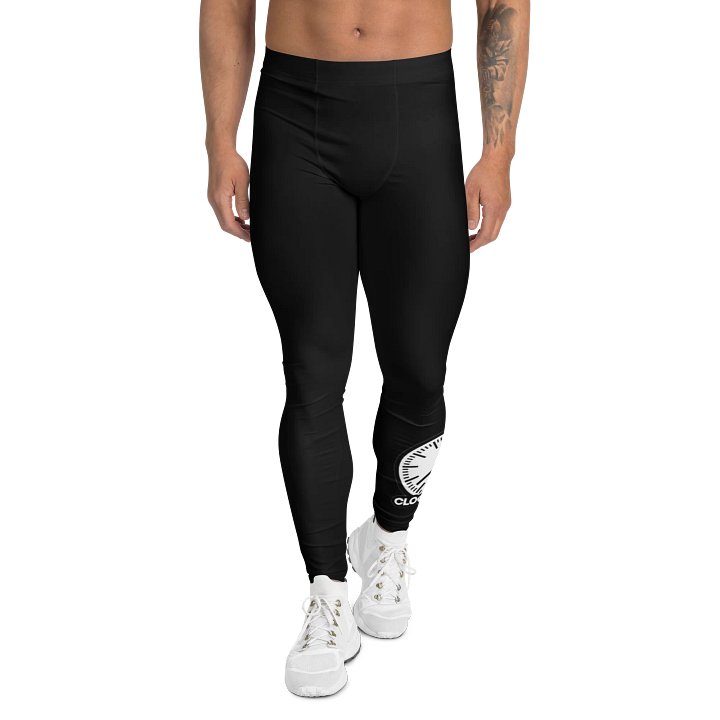 Clock’s Runnin words tights product image (2)