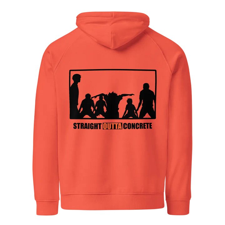 Karasuno 'SOC' Orange Hoodie- Back product image (1)