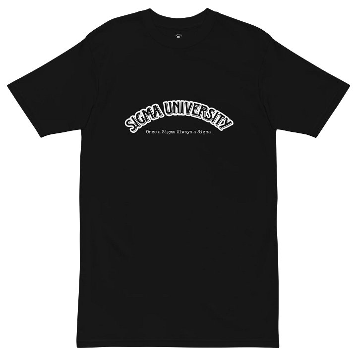 Sigma University T-Shirt (White Text) product image (1)