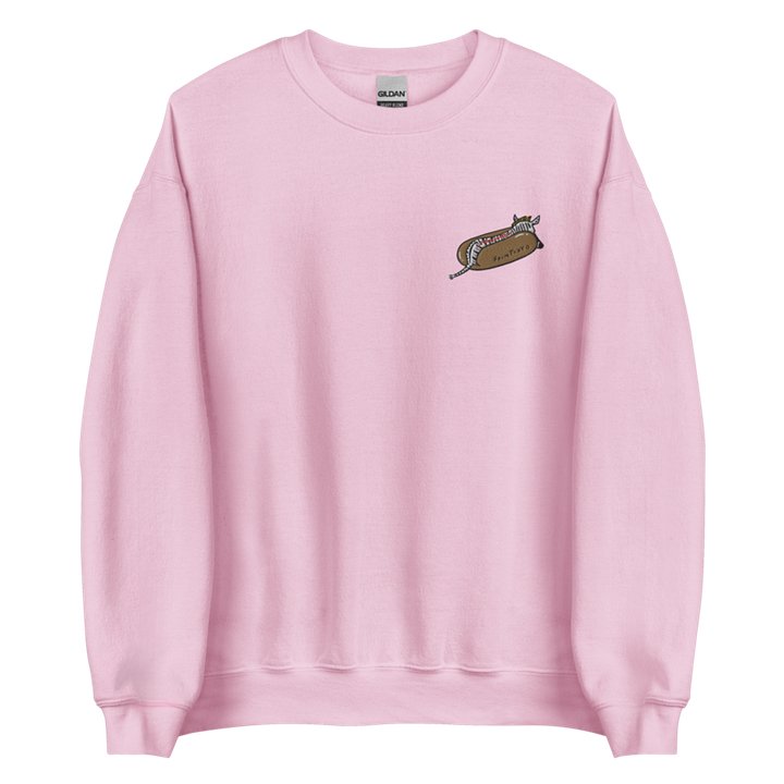 Zebra Hot Dog Embroidered Classic Sweatshirt product image (1)