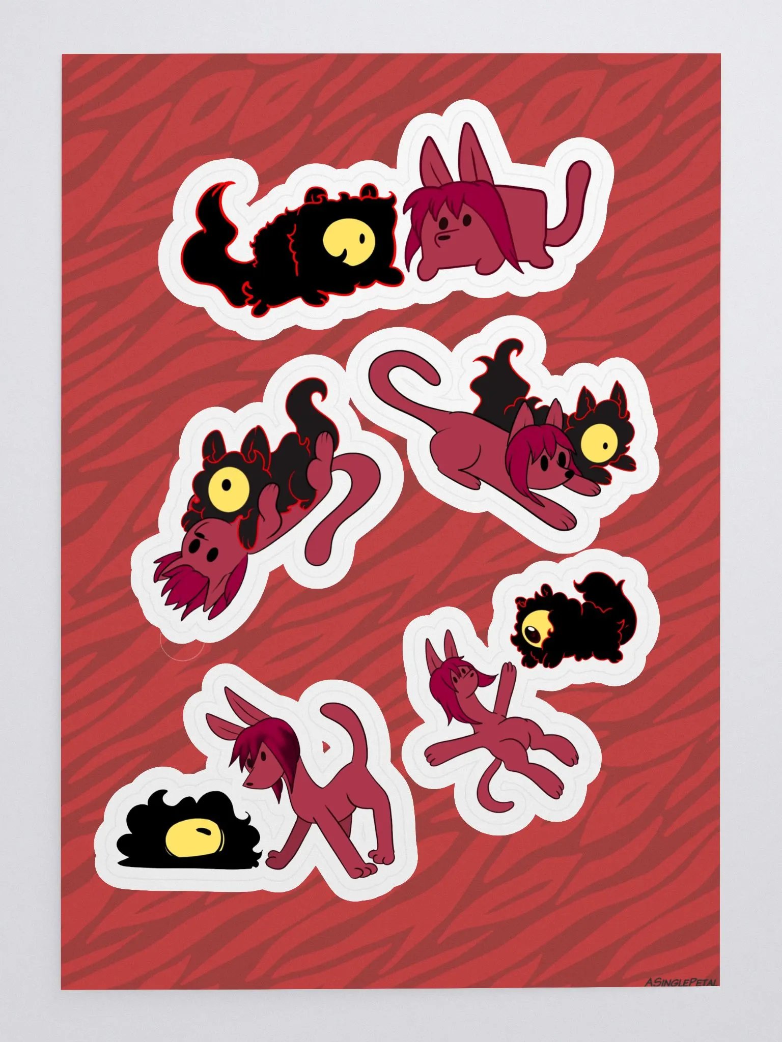 Cat Boyfriends sticker sheet product image (3)