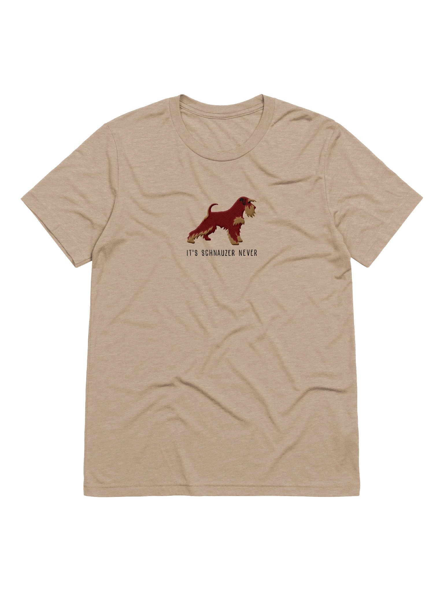 It's Schnauzer Never T-Shirt(Embroidered) of a Miniature Schnauzer(Liver & Tan) product image (61)