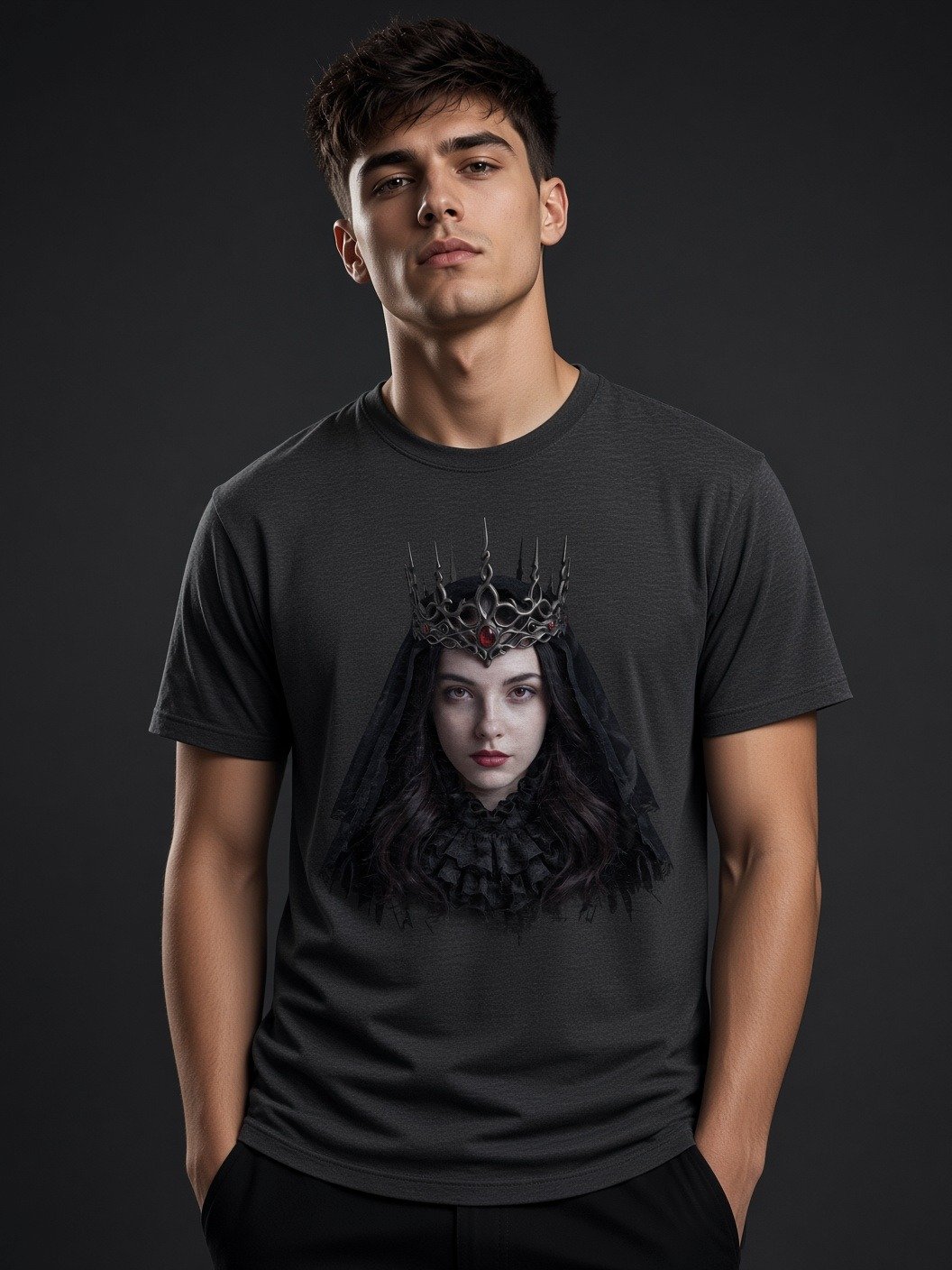 The Sovereign’s Sorrow // Gothic Queen Heavyweight Tee product image (2)