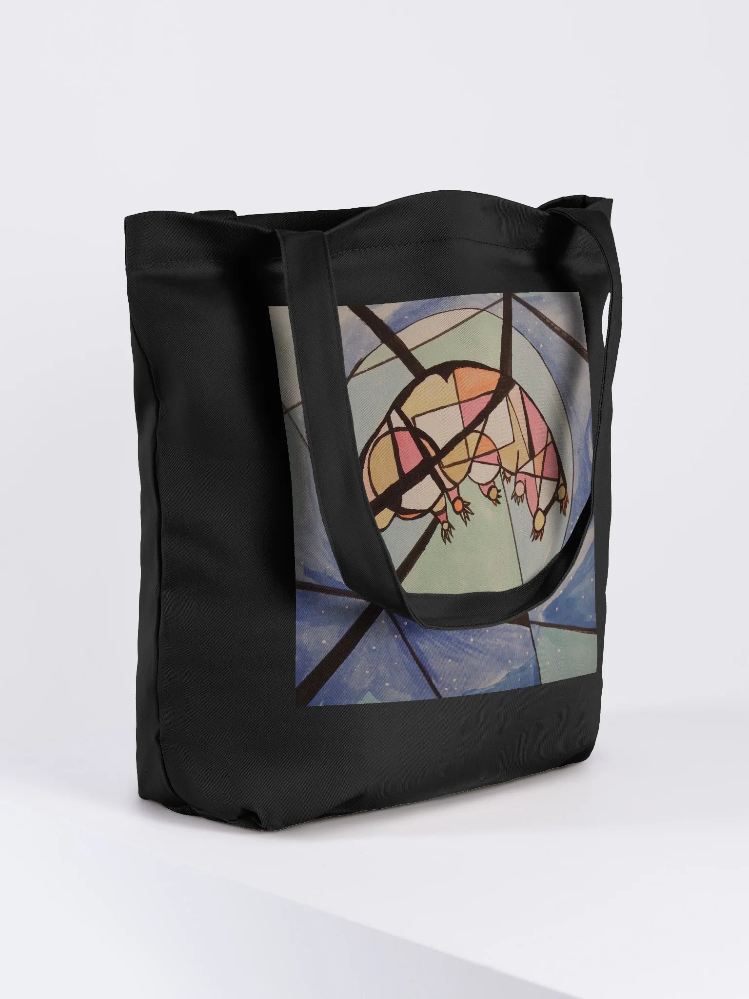 Cubism Painting: The Dream of a Tardigrade Econscious Eco-Friendly Tote Bag by Econscious product image (4)