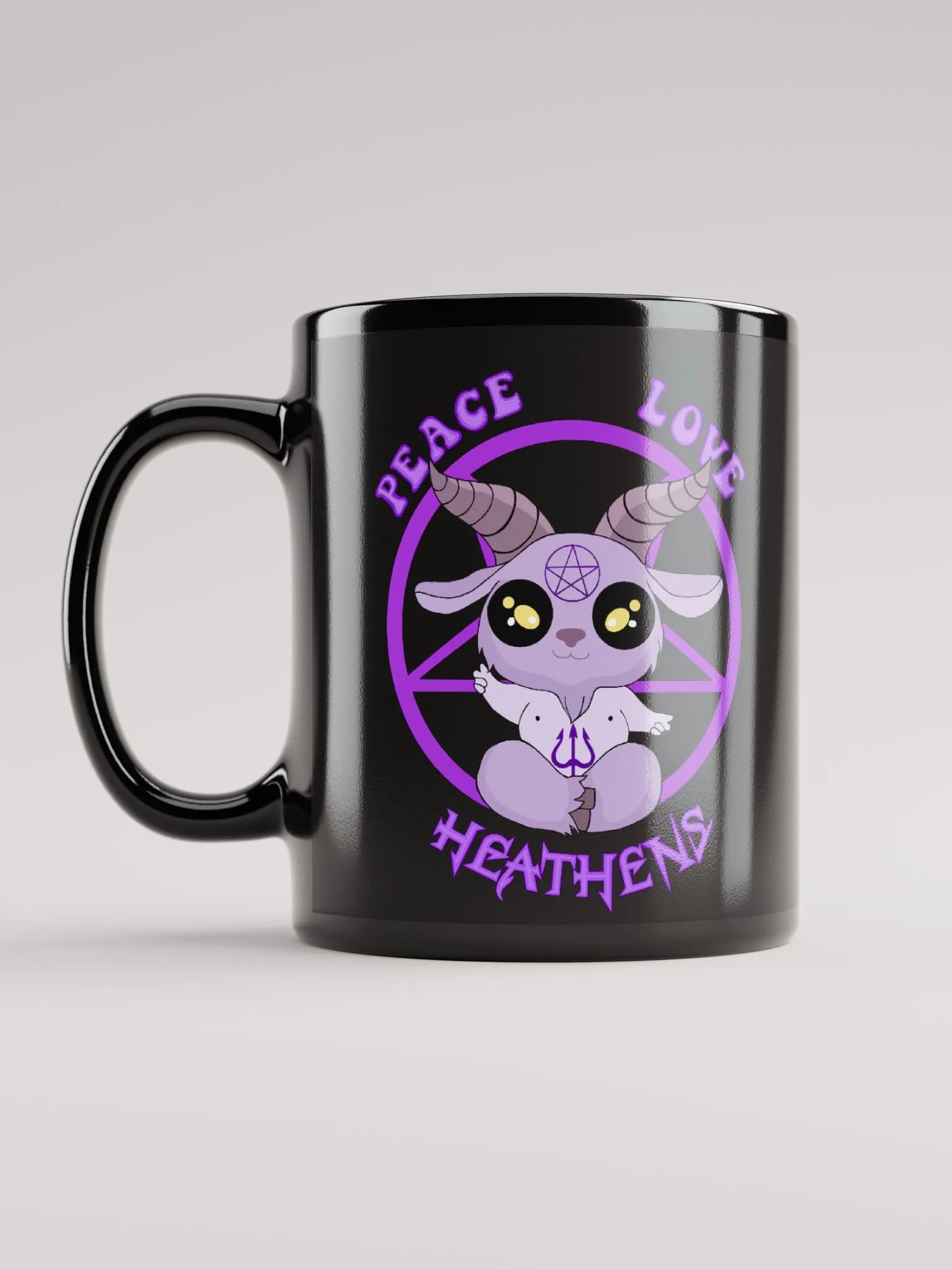 Peace, Love, and Heathens Mug - Purple product image (6)