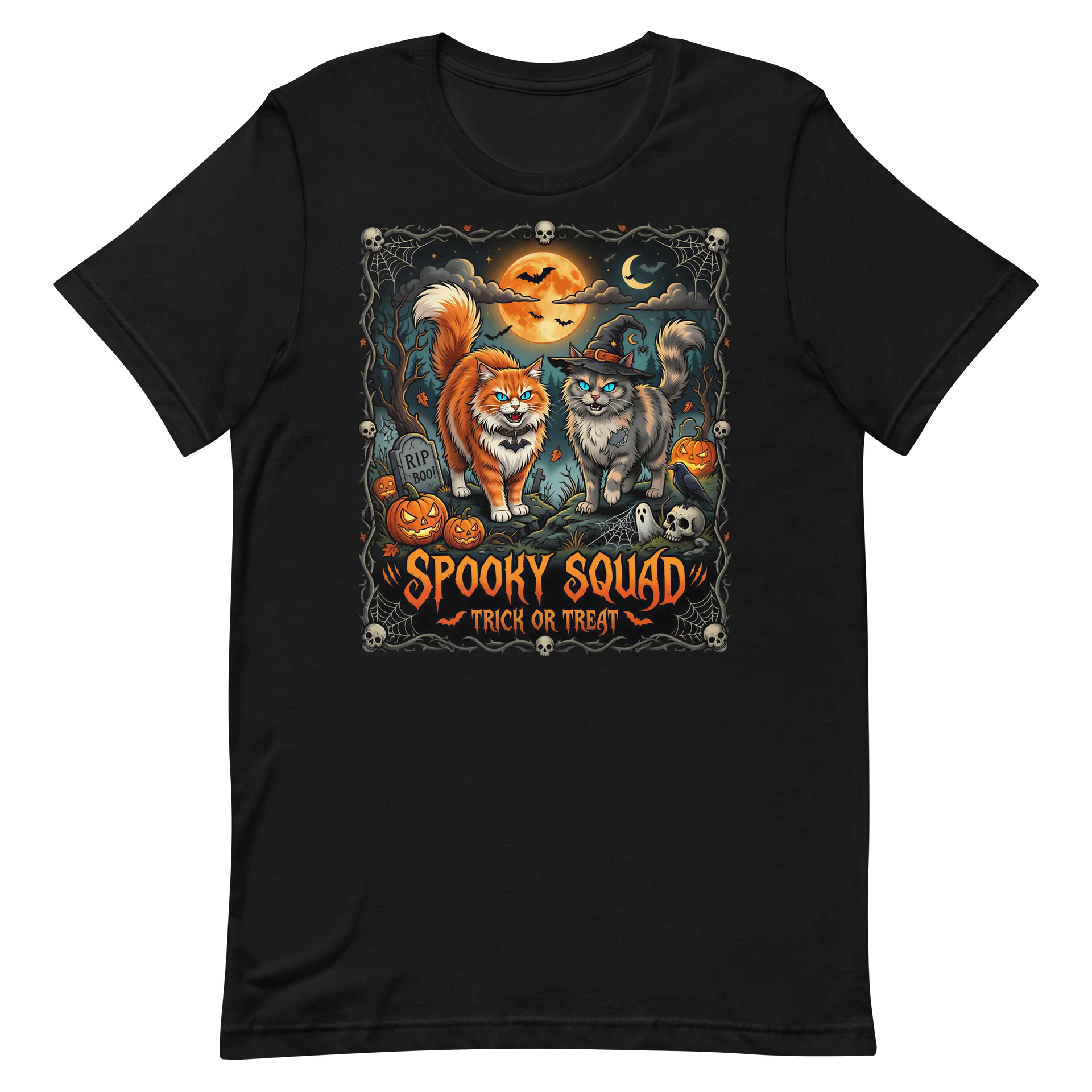 Women's Spooky Cats Squad T-Shirt product image (2)