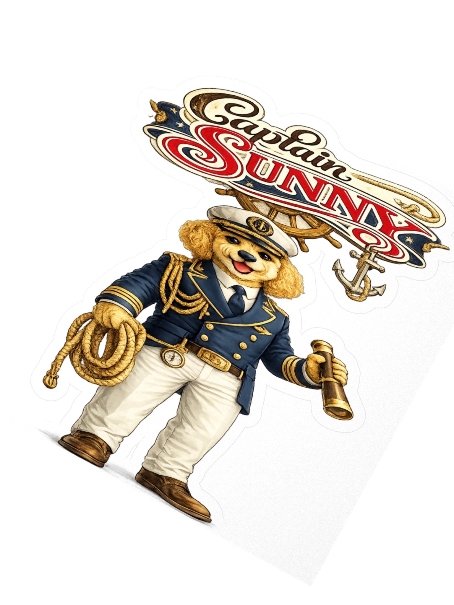 Captain Sunny Dog Sticker product image (2)