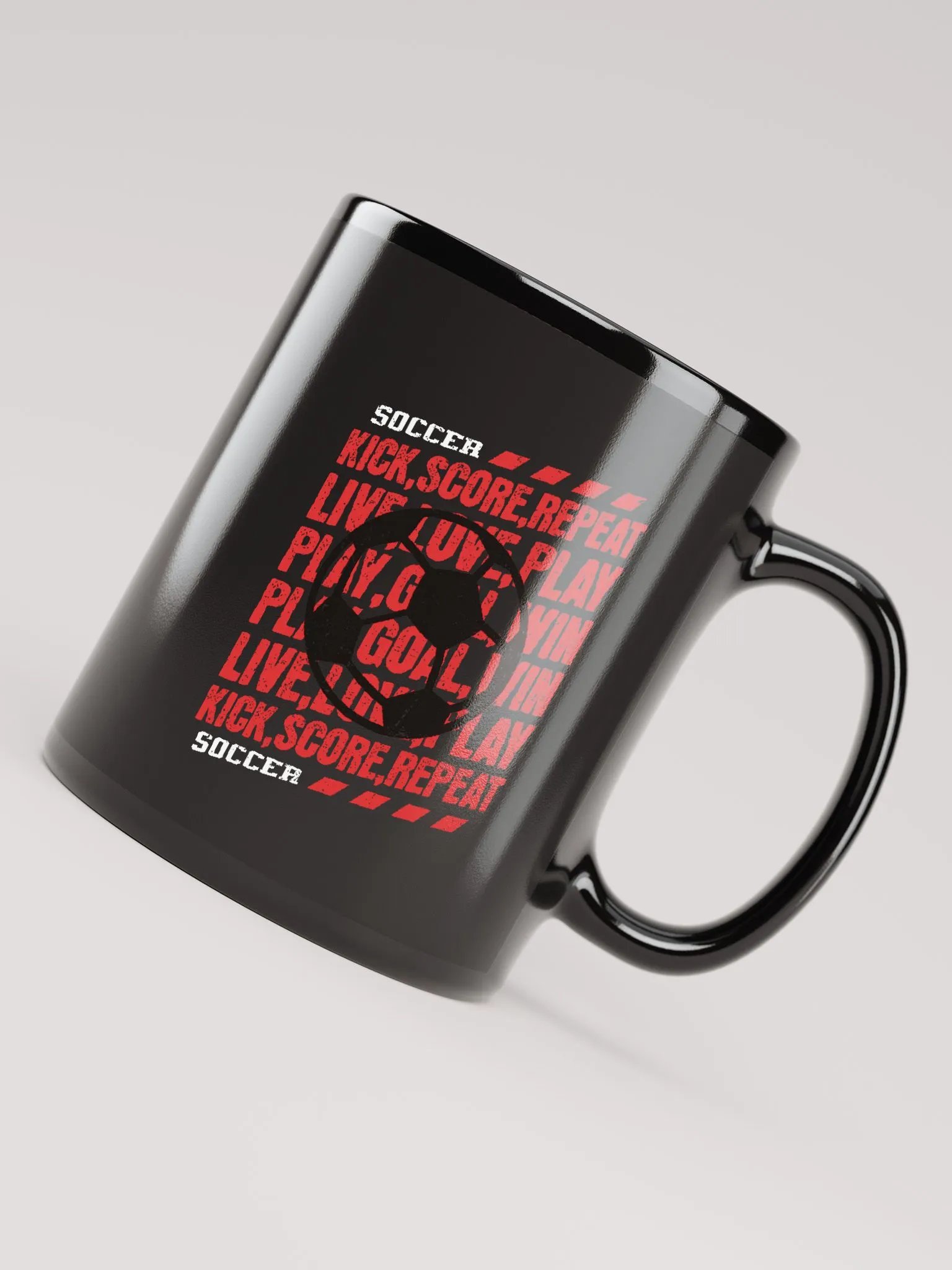Words of Soccer / Black Mug product image (7)