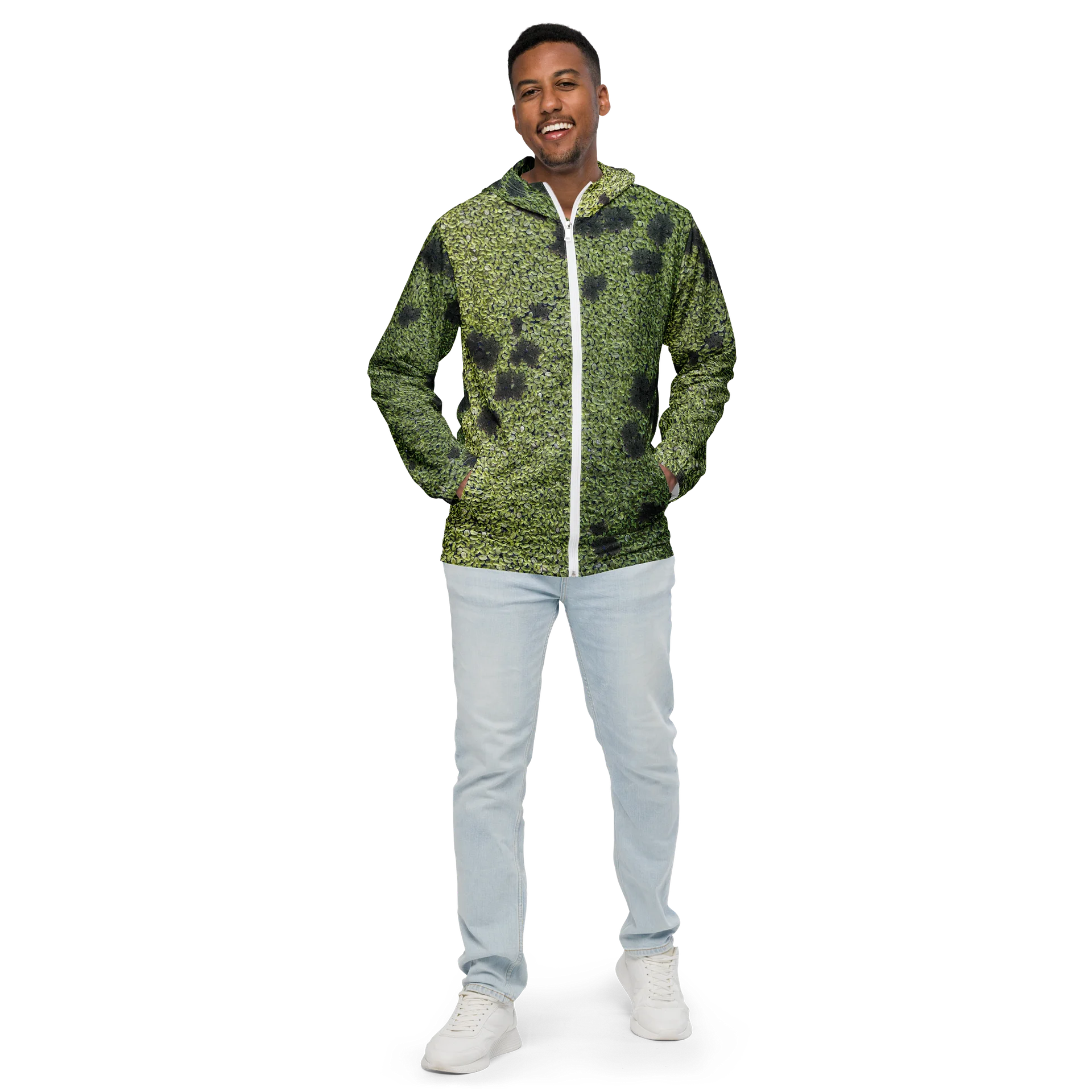 Verdant Life Unisex All-Over Print Botanical Lightweight Windbreaker product image (1)