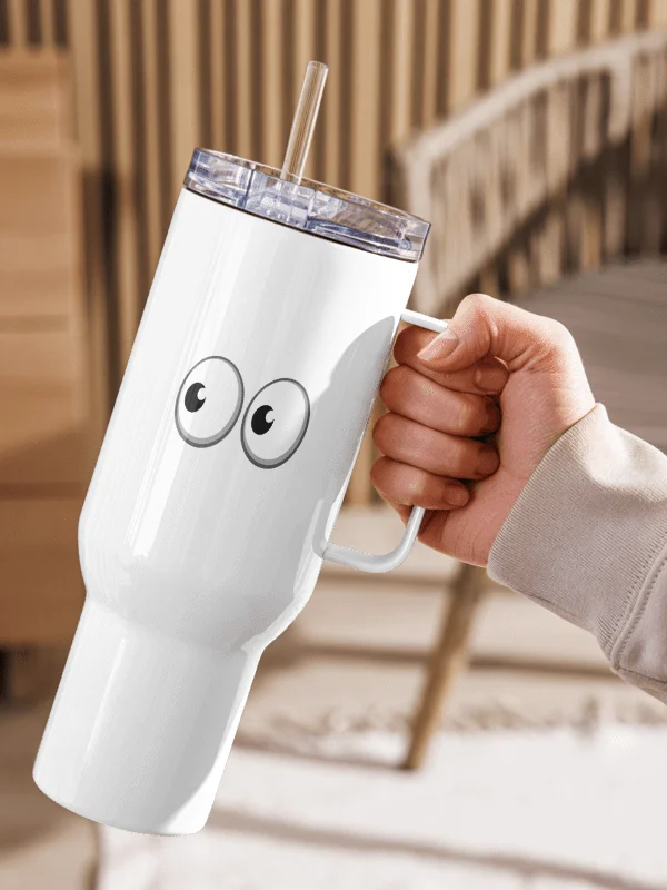 ''Morbid is Always Watching 2.0" Travel Mug with a Handle product image (6)