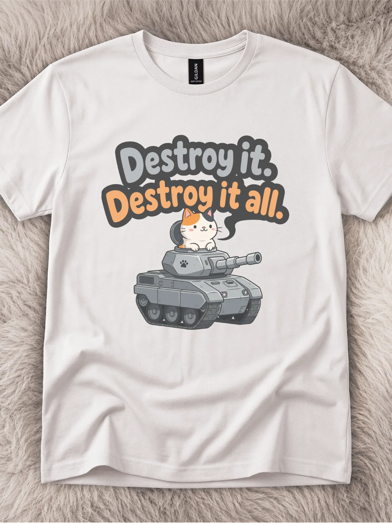 Destroy It All Calico Cat Shirt product image (1)