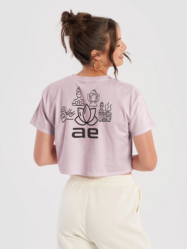 The spa named AE crop top back print //cotton\\ worldwide! product image (1)