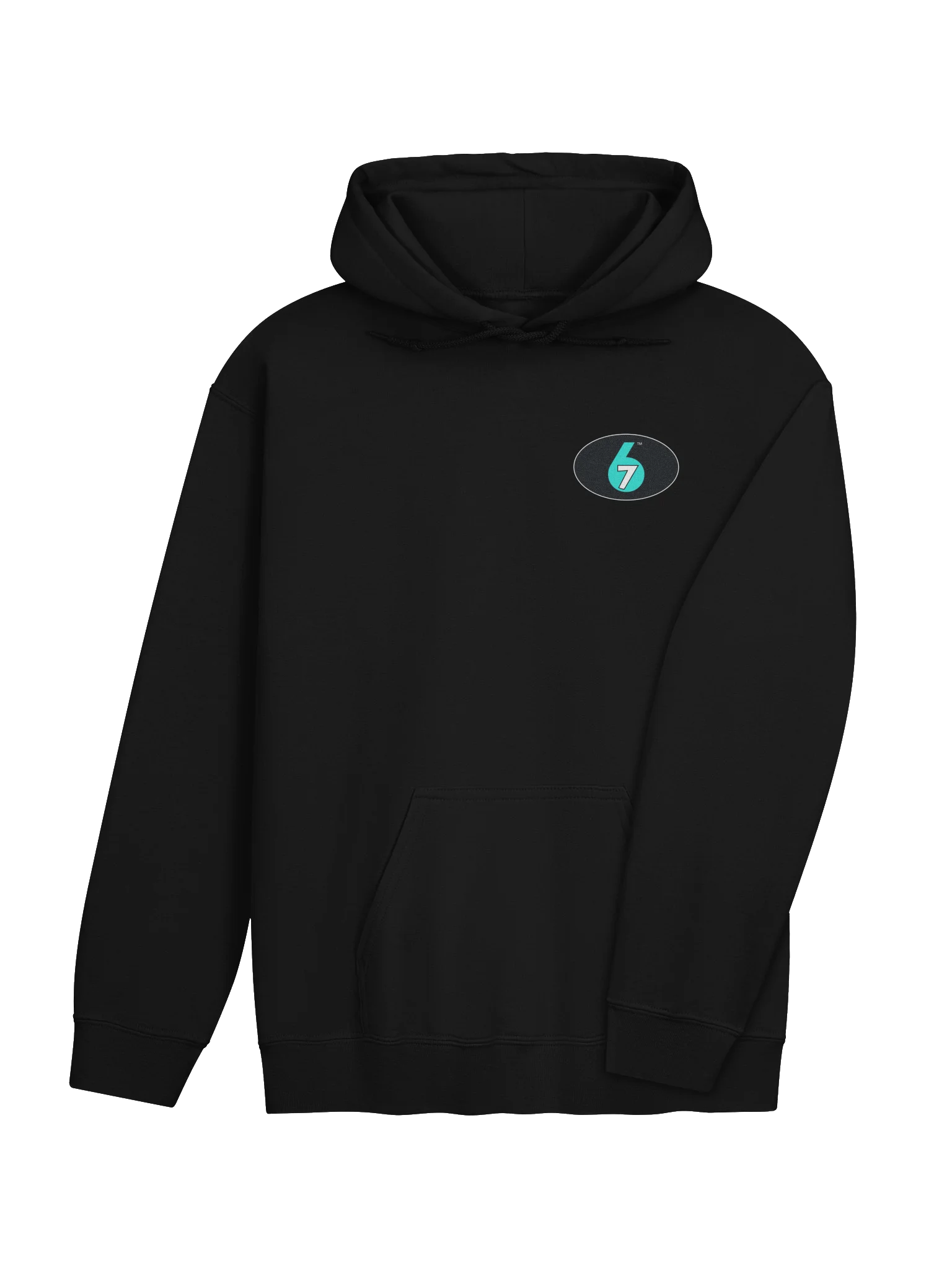 Adult Pull-over Hoodie - Black, Logos on front/back product image (4)