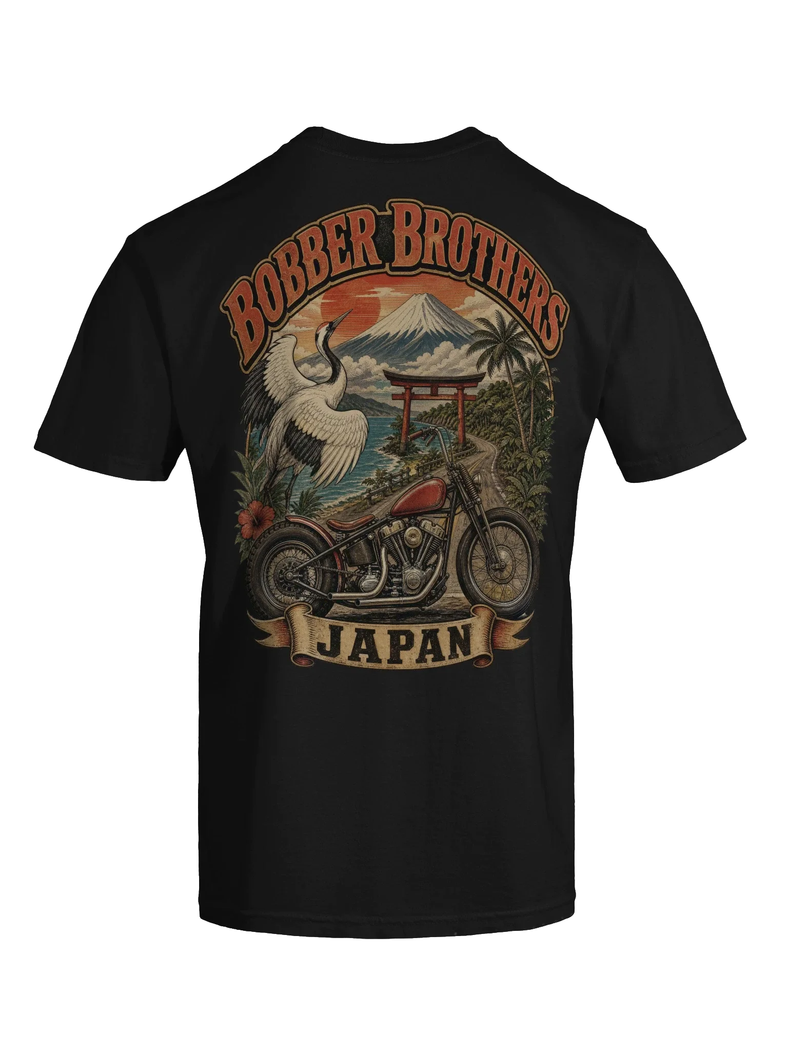 Japan motorcycle t-shirt design by Bobber Brothers