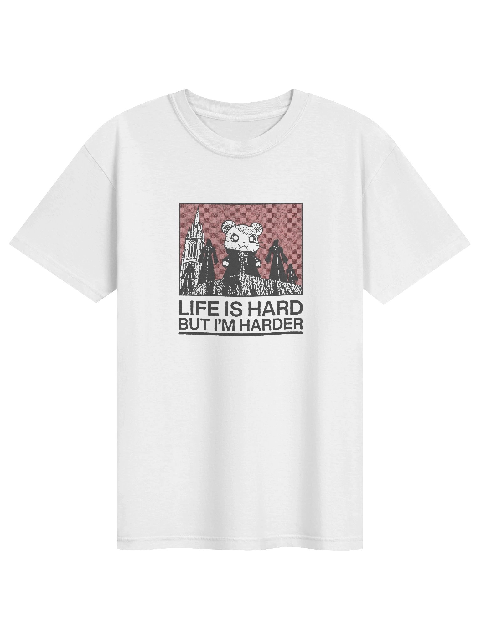 LIFE IS HARD ! T-shirt. white vers. product image (1)