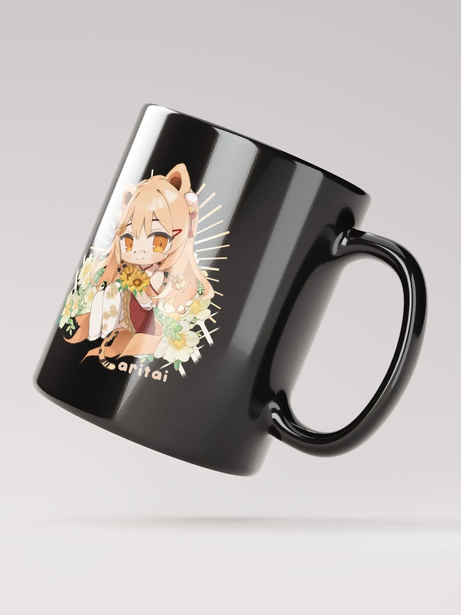 aritai 🌻 Flower Mug (Black) product image (5)