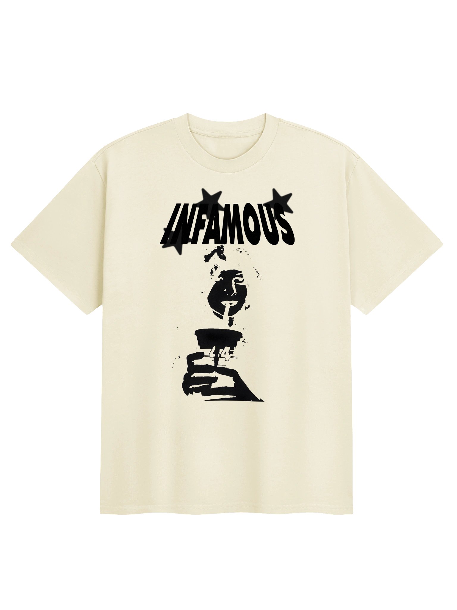 INFAMOUS STAR TEE CREAM product image (1)