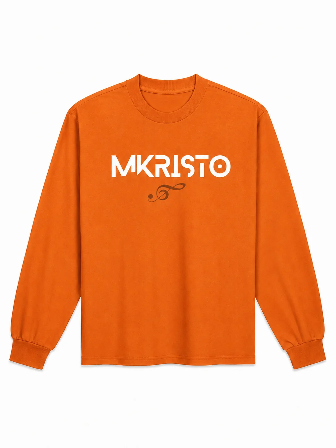 Orange Mkristo Minimalist Music Logo Long Sleeve product image (1)