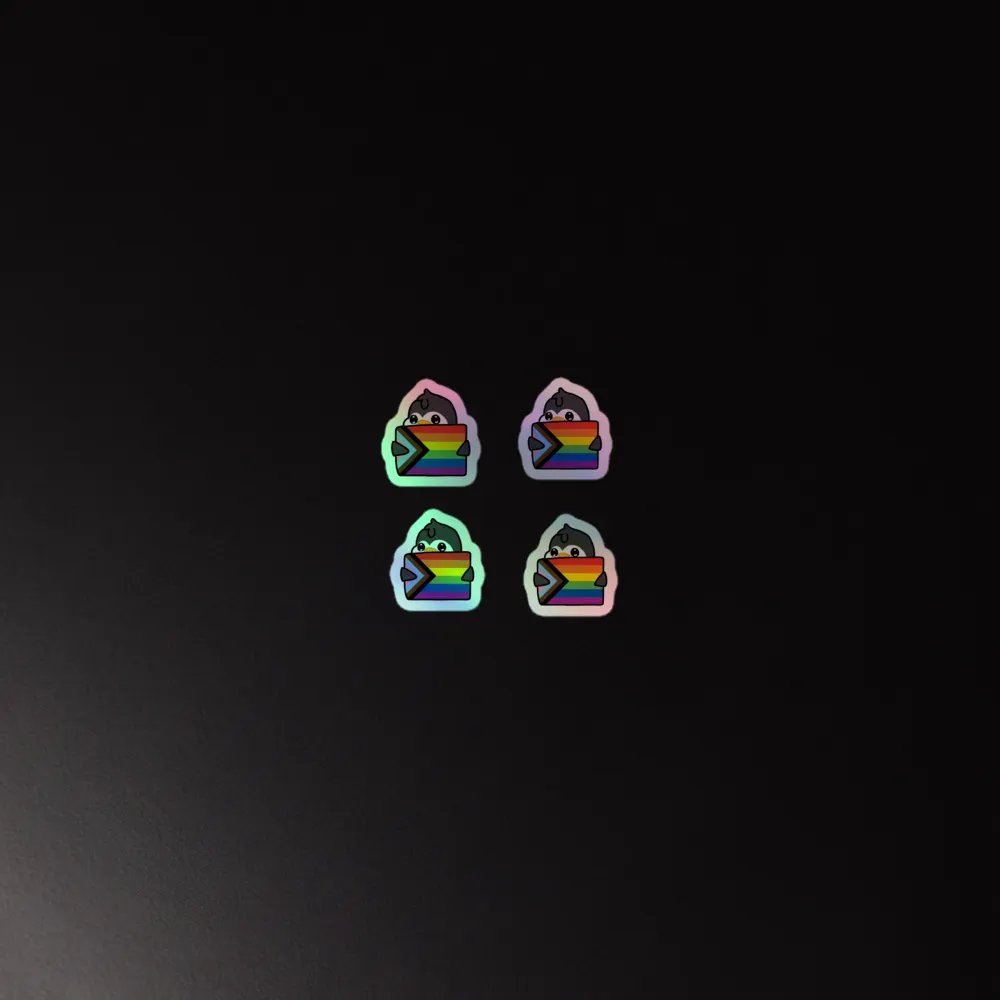 "Pride" Lil' Guy - Mini Holographic Sticker Sheet product image (2)