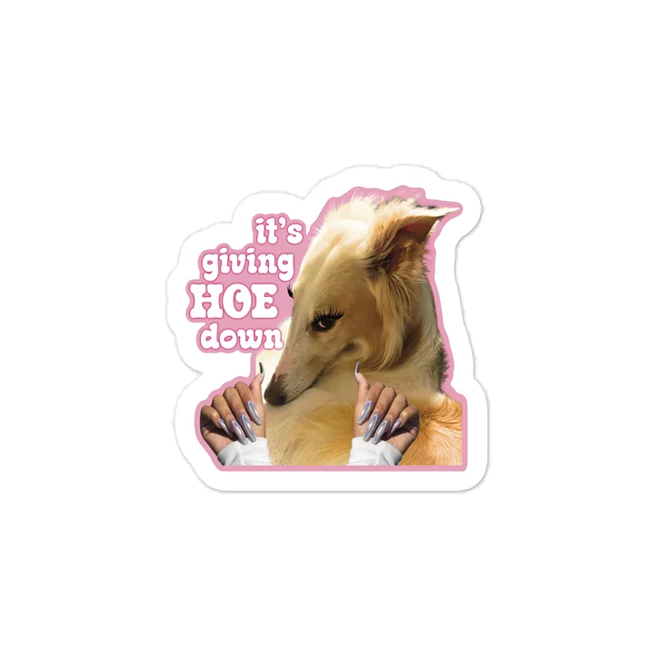 It's Giving HOEdown - Kiss-cut Vinyl Sticker product image (1)