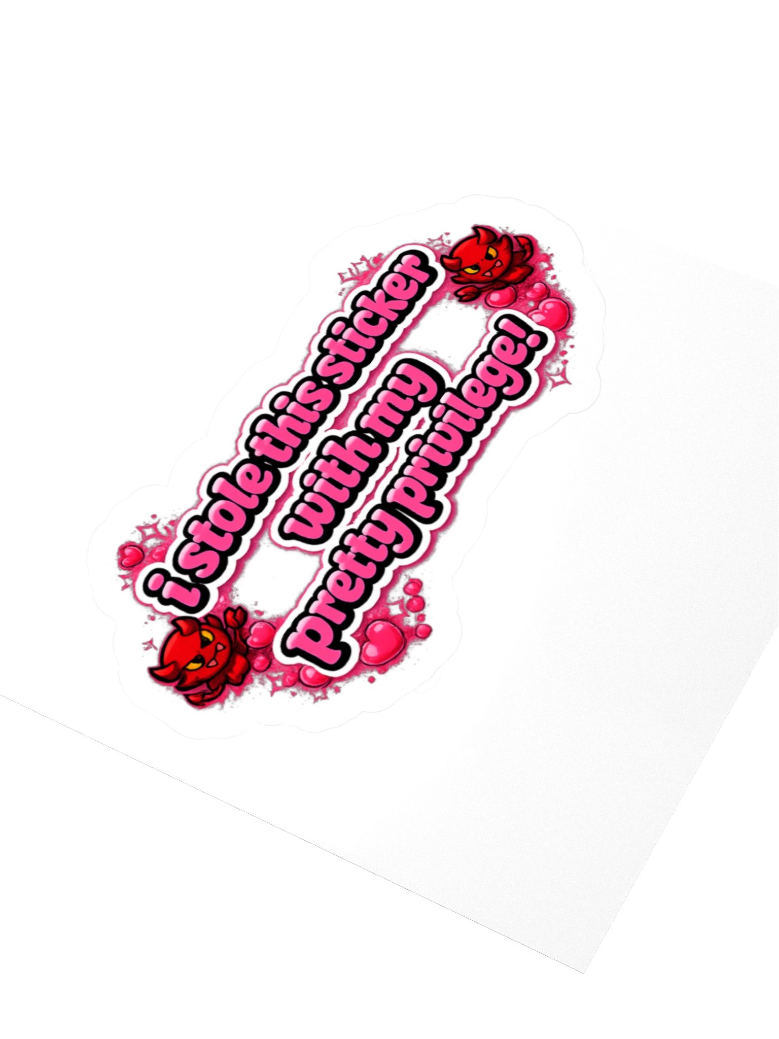 Pretty Privilege 3" x 3" sticker product image (3)