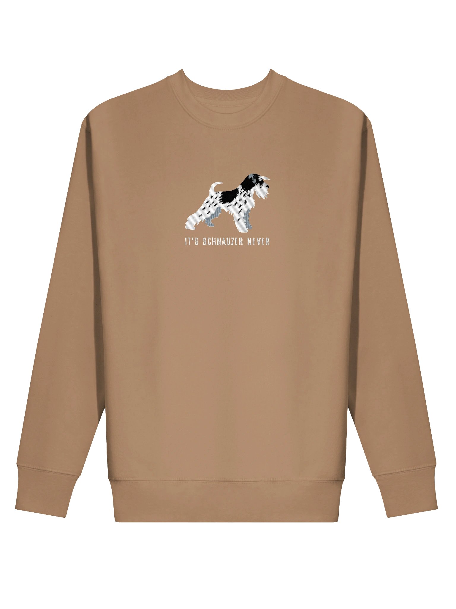 It's Schnauzer Never Sweatshirt (Embroidered) of a Miniature Schnauzer(Parti Black & White) product image (58)