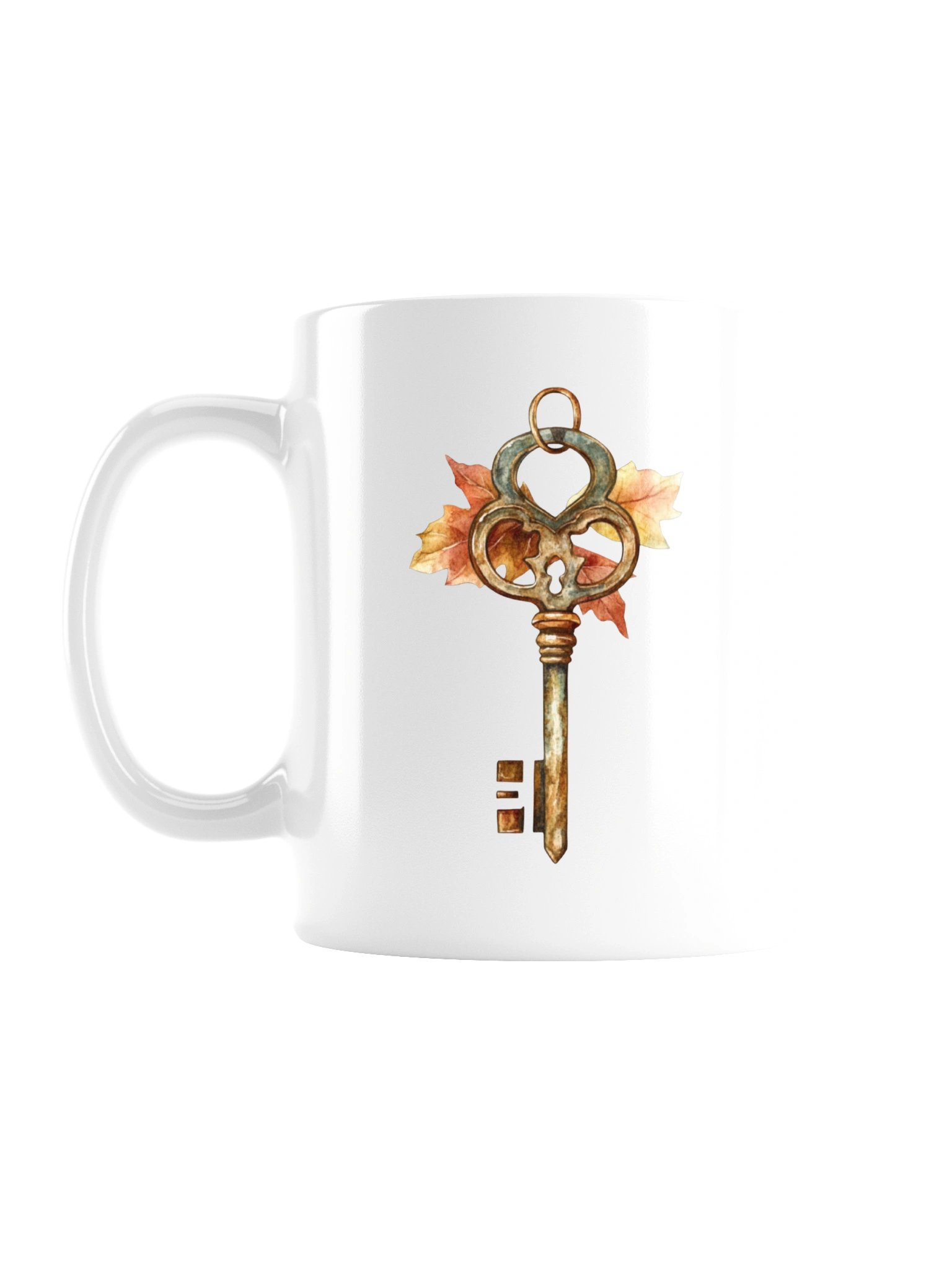 Antique Brass Key Mug — The Quiet Parlor Collection product image (1)