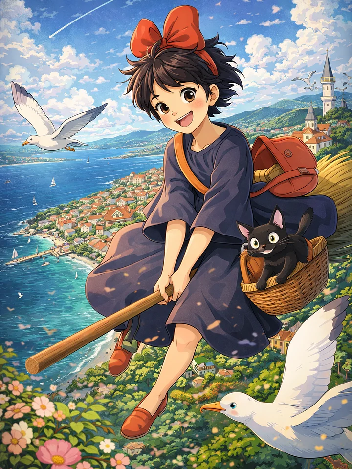 Kiki’s delivery service Metal Print product image (1)
