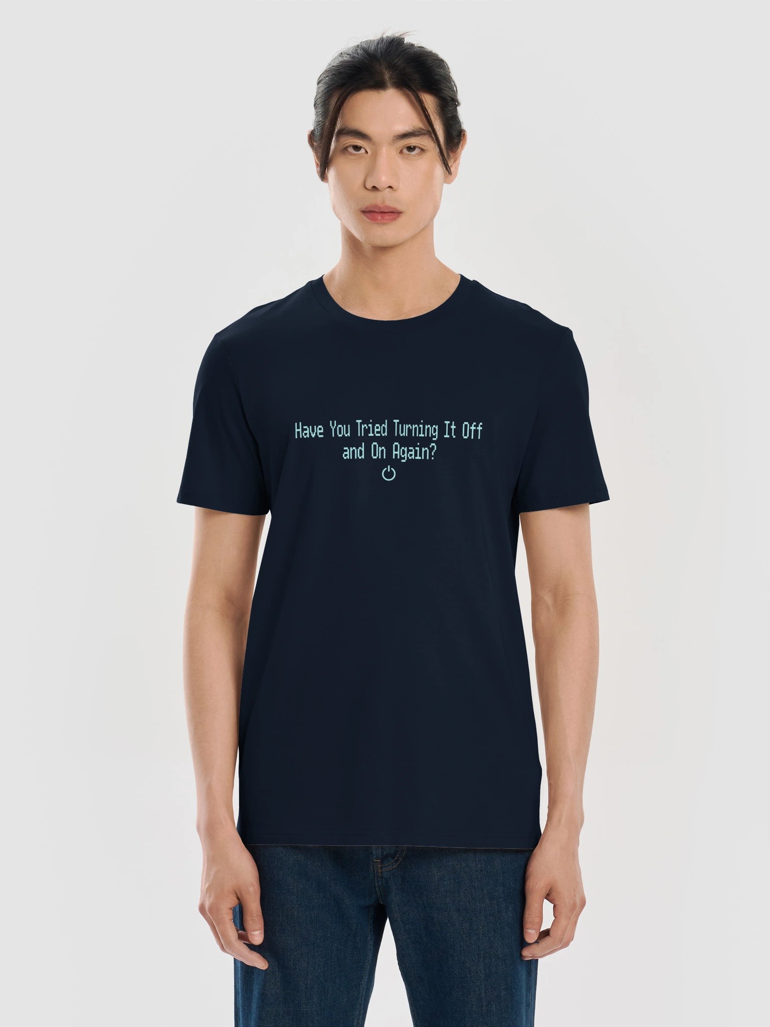 Funny IT Tech Support T-Shirt – Have You Tried Turning It Off and On Again? product image (1)