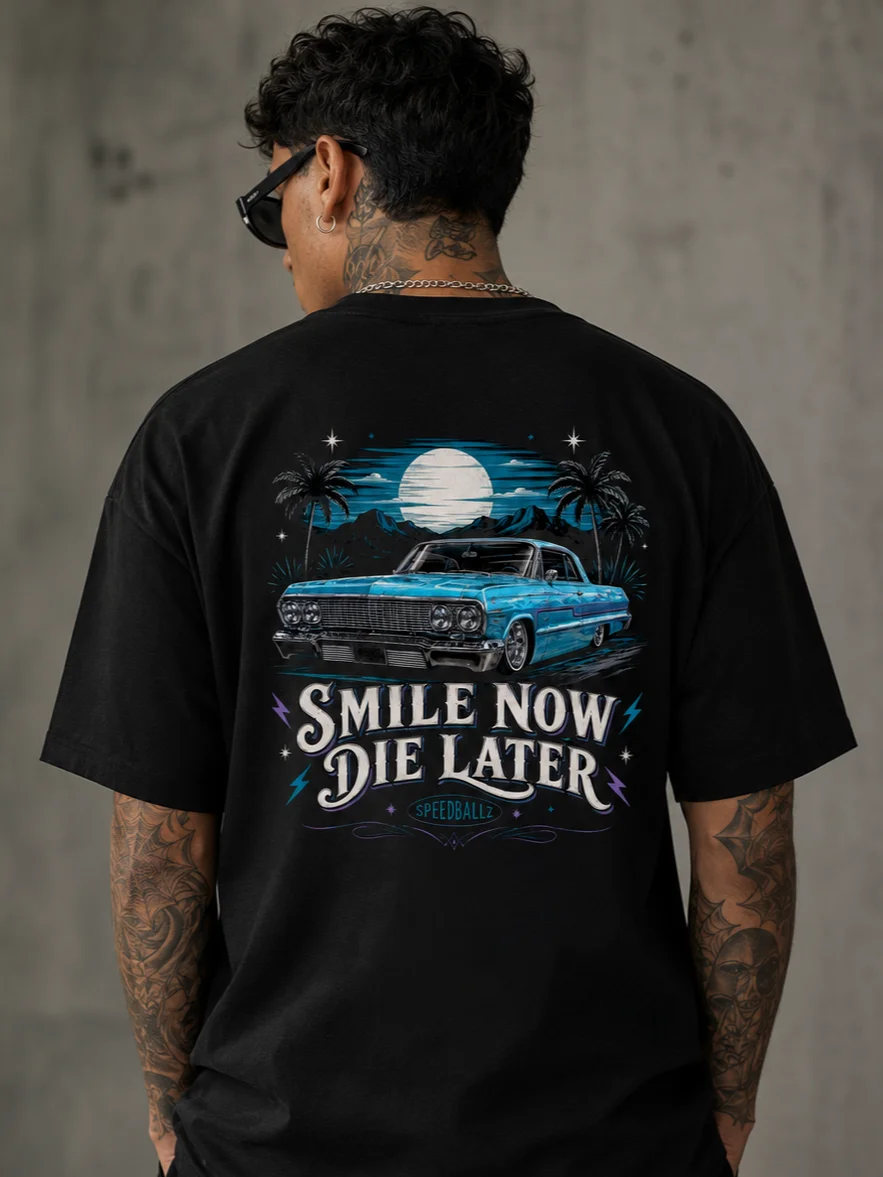 Smile Now⚡Die Later - Vintage 63 Impala Tee | Desert Scape product image (1)