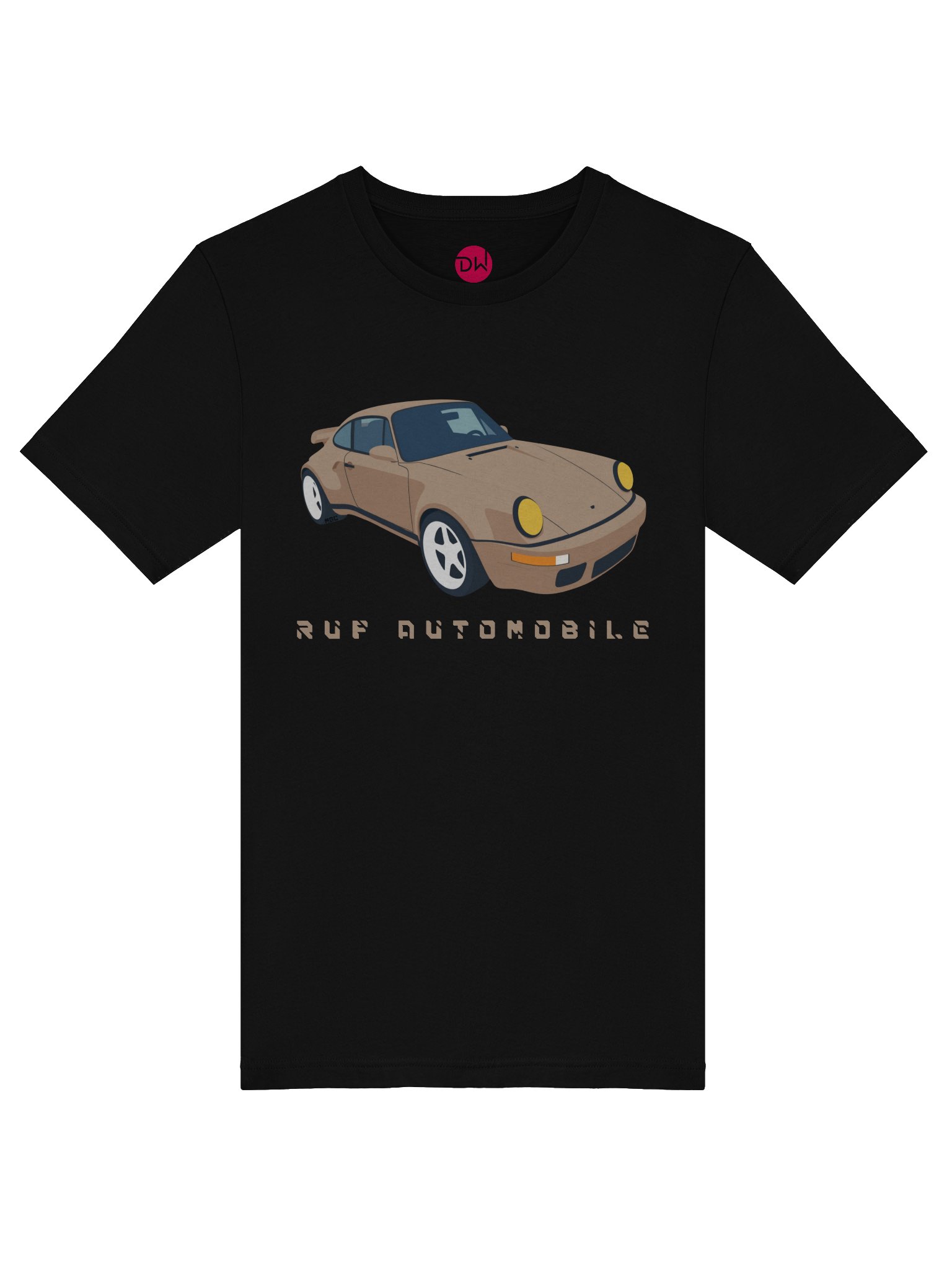 Grey Porsche 964 Ruf Automobile Ultimate "Wolf" Voxel Art Shirt (Retro, Sketch, Silhouette) product image (37)
