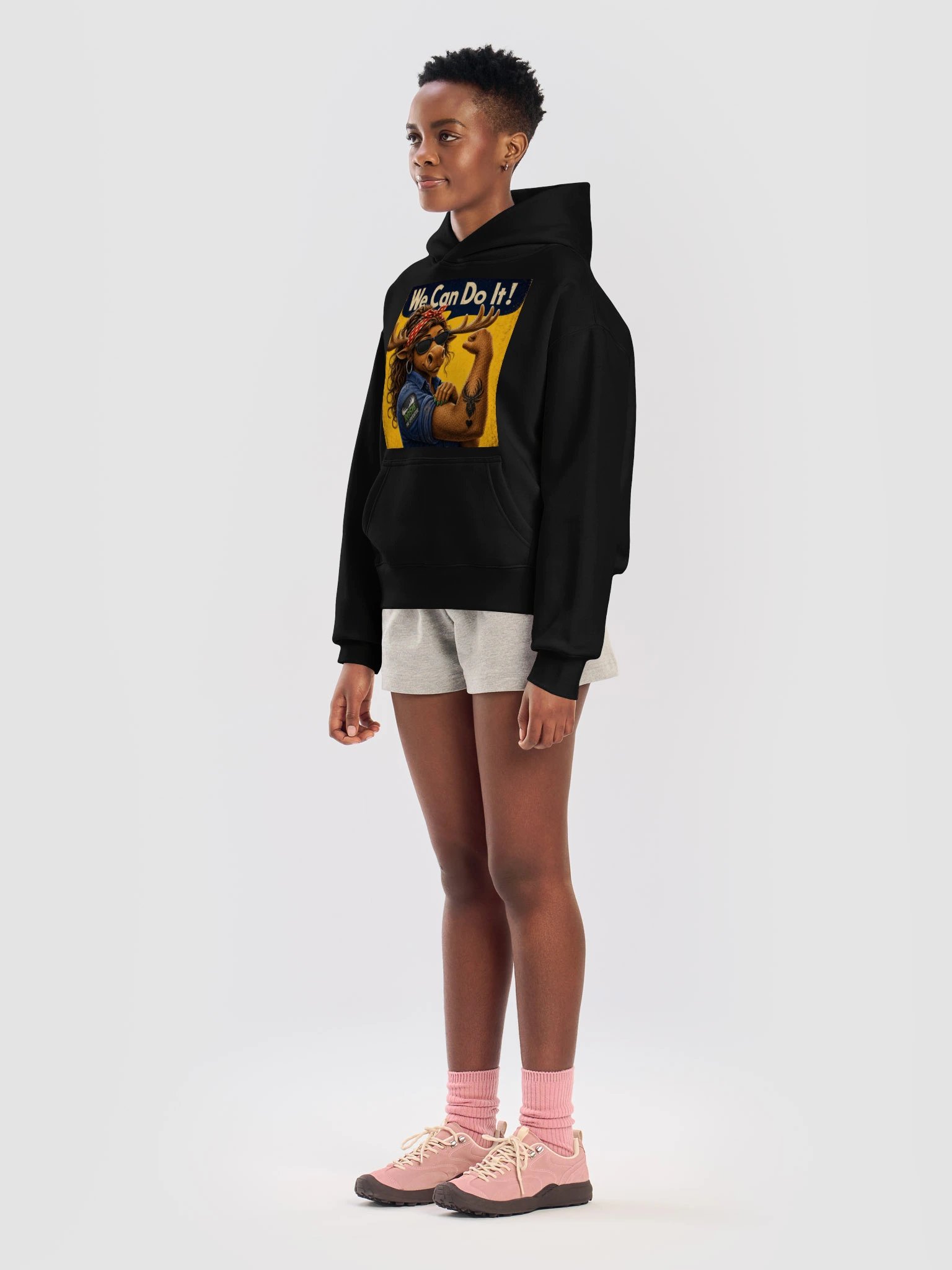 Moose Women's Relaxed Hoodie - Rosie the Operator product image (13)