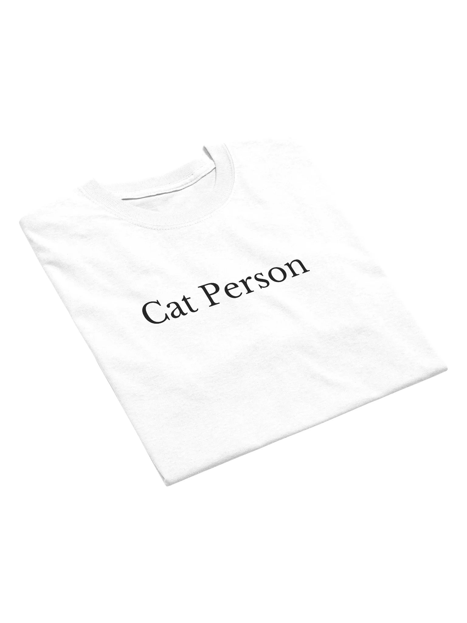 Cat Person T-Shirt (White) product image (3)