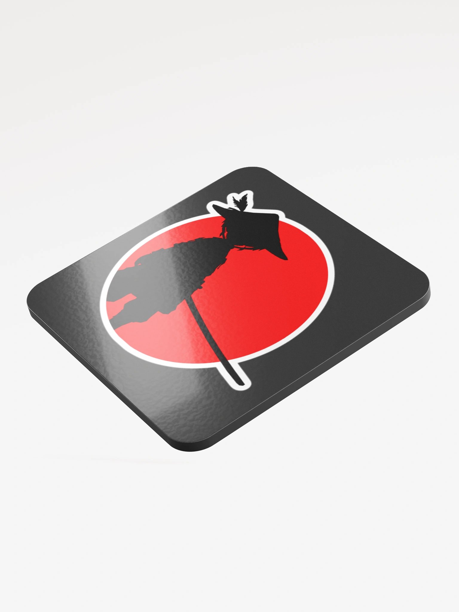 Samurai Silhouette Cork Coaster product image (3)