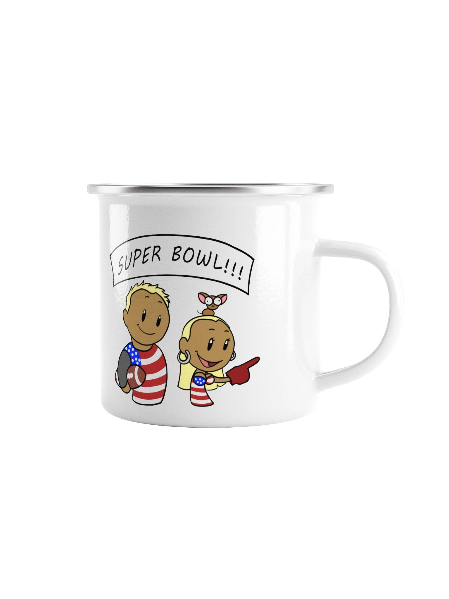 Superb Owl Super Bowl Enamel Mug product image (3)