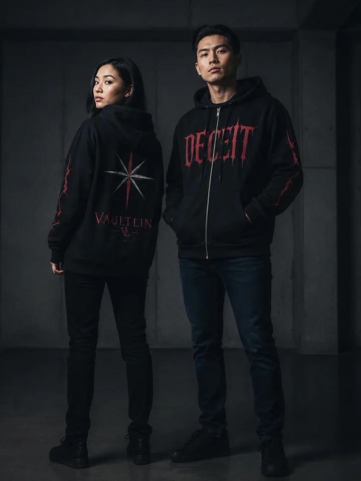 Crimson Rift Zip Hoodie product image (1)
