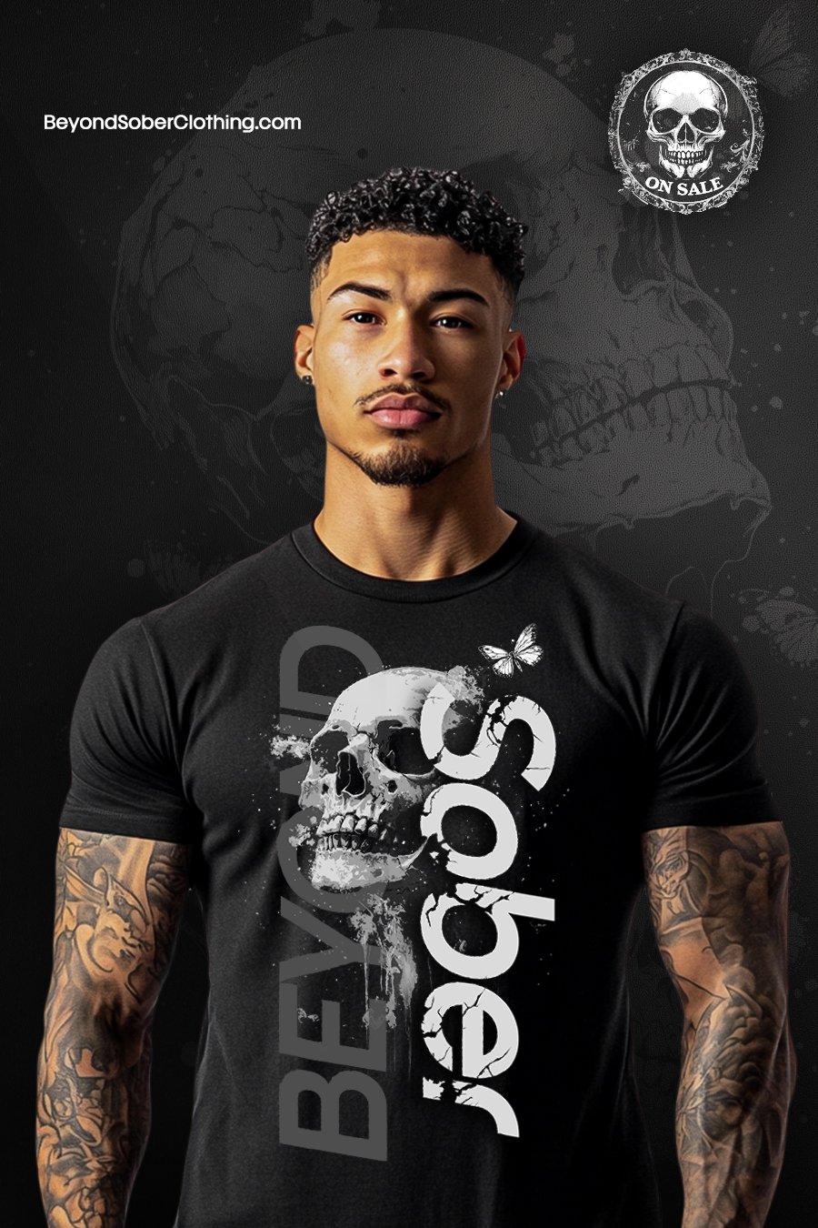 Beyond Sober: Men’s Dark Journey Tee product image (1)