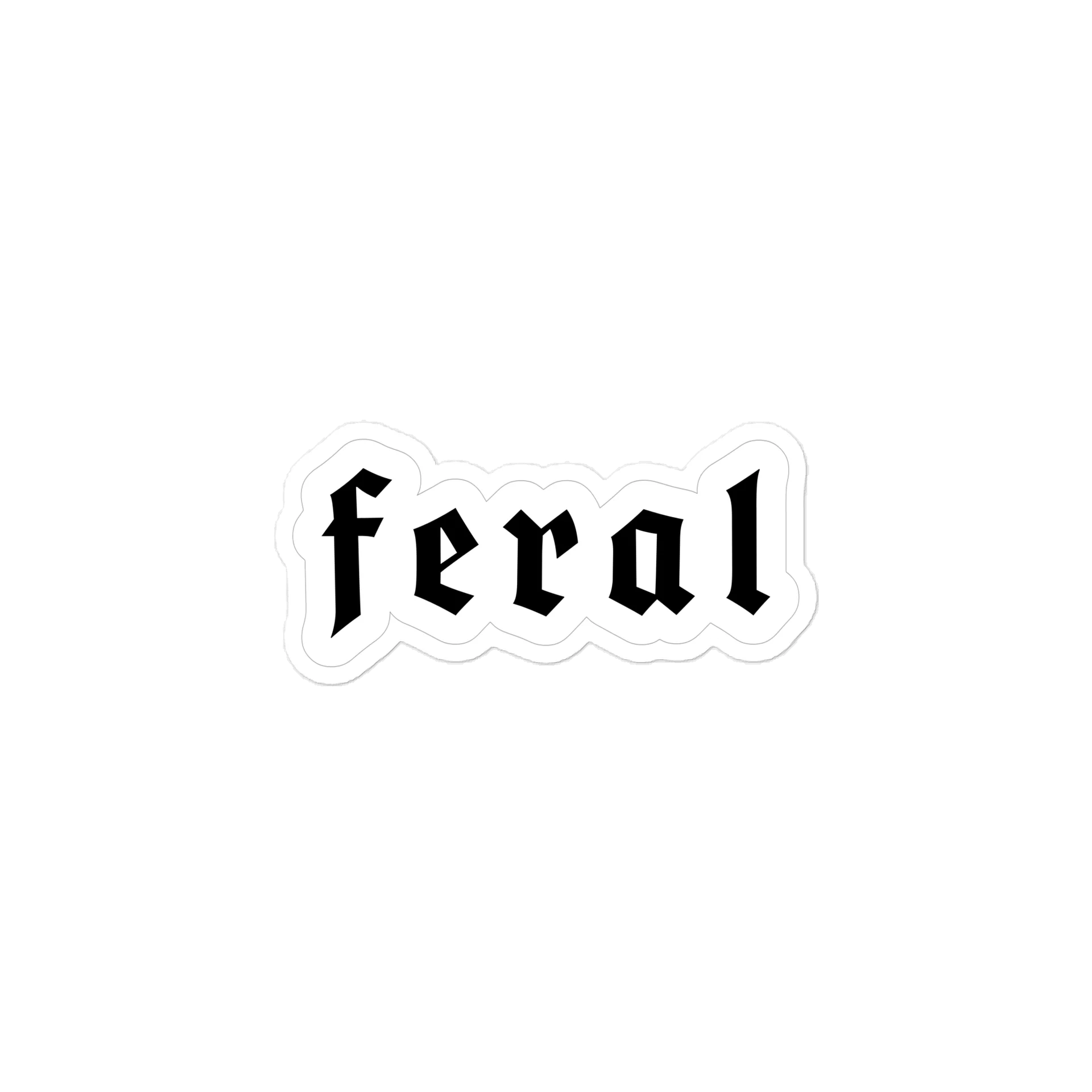 Feral || Die Cut Sticker product image (1)