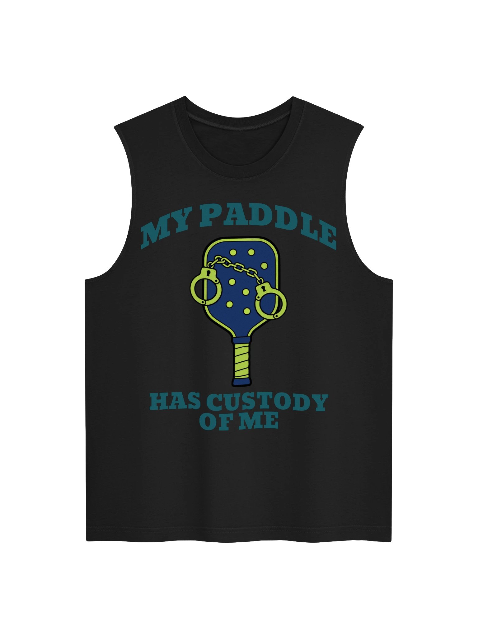 My Paddle Has Custody of Me Funny Pickleball Tank Top product image (1)